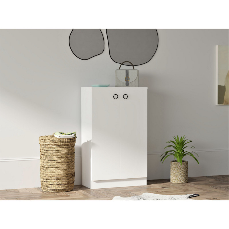 Mueble auxiliar Defne blanco Practica Hogar Mueble auxiliar Defne blanco Practica Hogar