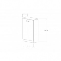 Mueble auxiliar Defne blanco Practica Hogar