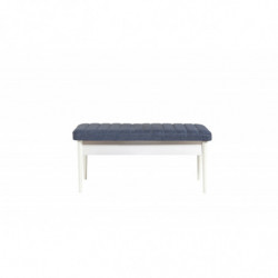 Set mesa comedor extensible y sillas (4 piezas) Vina 1048 azul oscuro blanco Practica Hogar