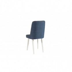 Set mesa comedor extensible y sillas (4 piezas) Vina 1048 azul oscuro blanco Practica Hogar