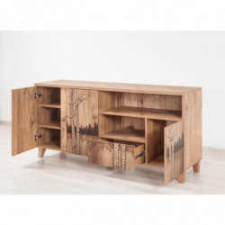 Mueble TV Marina Mila-754 pino atlántico Practica Hogar