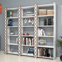 Librería City 3 blanco Practica Hogar