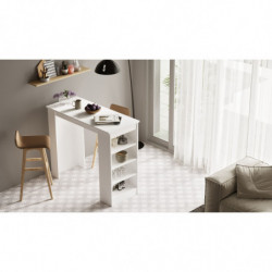 Mesa de bar ST1-W blanco Practica Hogar