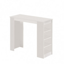 Mesa de bar ST1-W blanco Practica Hogar