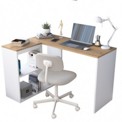 Escritorio de estudio HA113-2035 roble blanco Practica Hogar