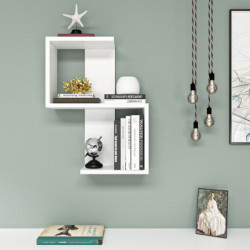 Estante de pared Octa Blanco Practica Hogar