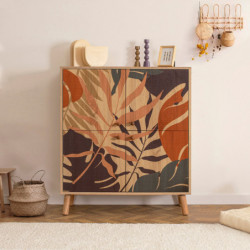 Mueble auxiliar Multilüx Palm multicolor Practica Hogar