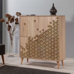 Mueble auxiliar Multilux-120 sonoma roble Practica Hogar
