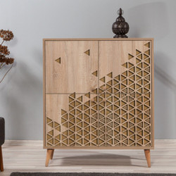Mueble auxiliar Multilux-120 sonoma roble Practica Hogar