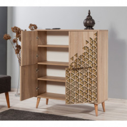 Mueble auxiliar Multilux-120 sonoma roble Practica Hogar