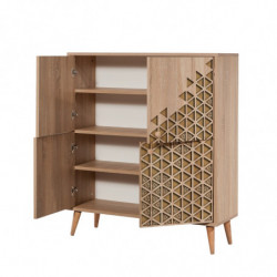 Mueble auxiliar Multilux-120 sonoma roble Practica Hogar