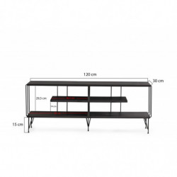 Mueble TV Eze marron oscuro Practica Hogar