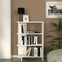 Librería Trilion blanco Practica Hogar