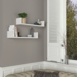 Estante de pared İris blanco Practica Hogar