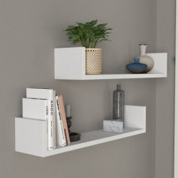Estante de pared İris blanco Practica Hogar