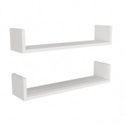 Estante de pared İris blanco Practica Hogar
