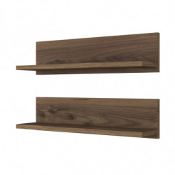 Estante de pared E18-1039 nogal Practica Hogar