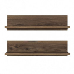 Estante de pared E18-1039 nogal Practica Hogar