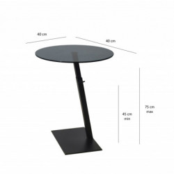 Mesa de centro Fume negro Practica Hogar
