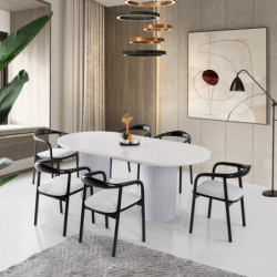 Mesa comedor Li-934 blanco Practica Hogar