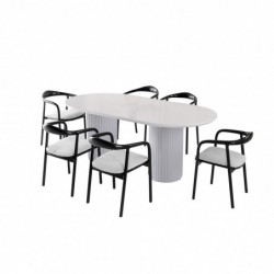 Mesa comedor Li-934 blanco Practica Hogar