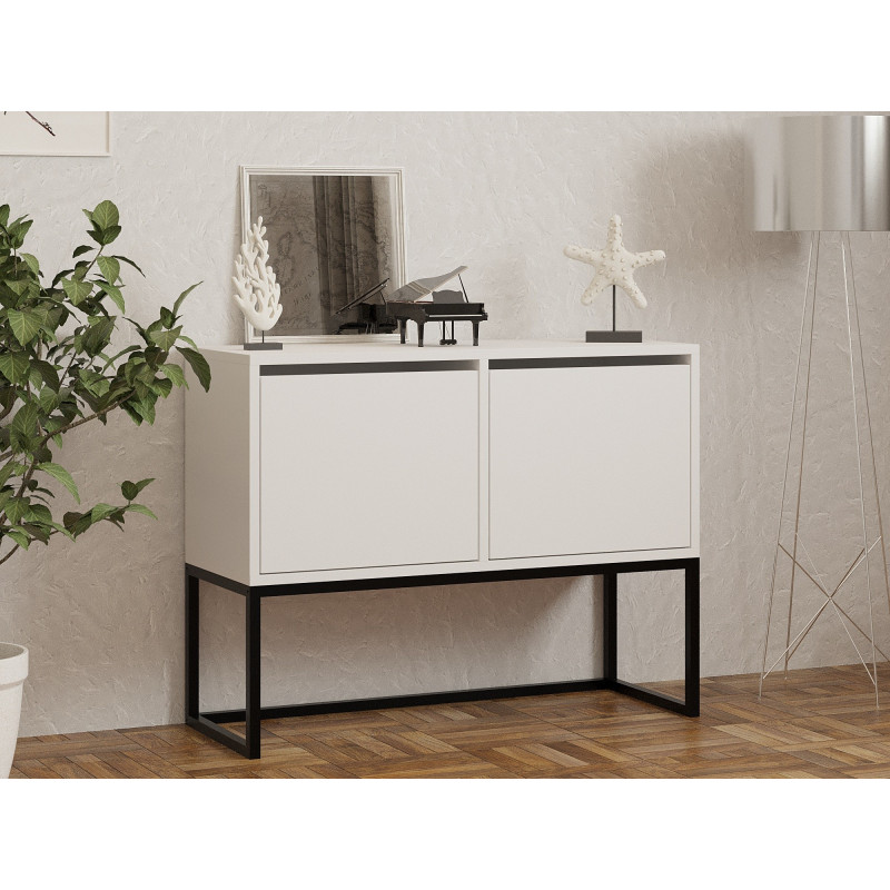 Aparador Zermat blanco Practica Hogar Aparador Zermat blanco Practica Hogar