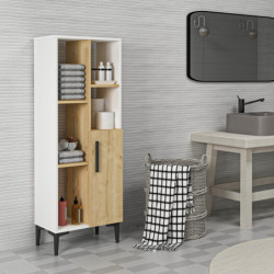 Gabinete multiusos Ephesus Blanco Roble Zafiro Practica Hogar