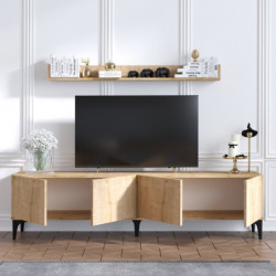 Mueble TV Primo roble zafiro Practica Hogar