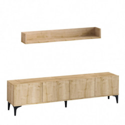 Mueble TV Primo roble zafiro Practica Hogar