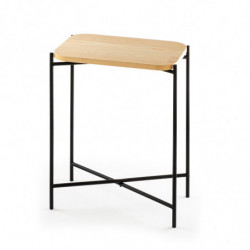 Mesa de centro Shb-003 Negro Natural Practica Hogar