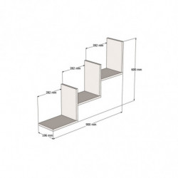 Estante de pared Mist blanco Practica Hogar