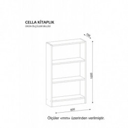 Librería Cella blanco Practica Hogar