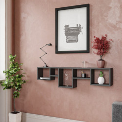 Estante de pared Amanos antracita Practica Hogar