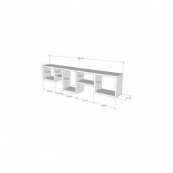Estante de pared Amanos antracita Practica Hogar