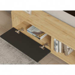 Mueble TV Yonca roble antracita Practica Hogar