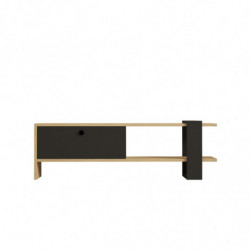 Mueble TV Yonca roble antracita Practica Hogar