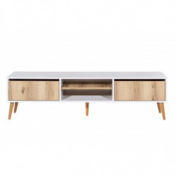 Mueble TV Kraf 180 blanco fieltro Practica Hogar