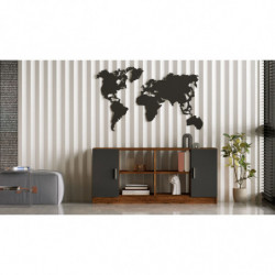 Mueble auxiliar Vario F antracita nogal Practica Hogar