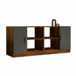 Mueble auxiliar Vario F antracita nogal Practica Hogar