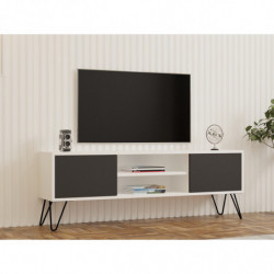 Mueble TV Hare antracita blanco Practica Hogar
