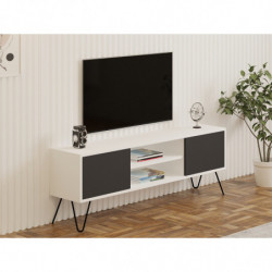 Mueble TV Hare antracita blanco Practica Hogar