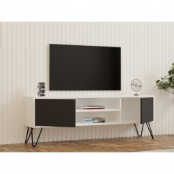 Mueble TV Hare antracita blanco Practica Hogar