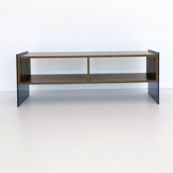 Mueble TV TV405 humo nogal Practica Hogar