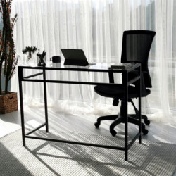 Escritorio de estudio Massası 100x45cm M100 negro Practica Hogar