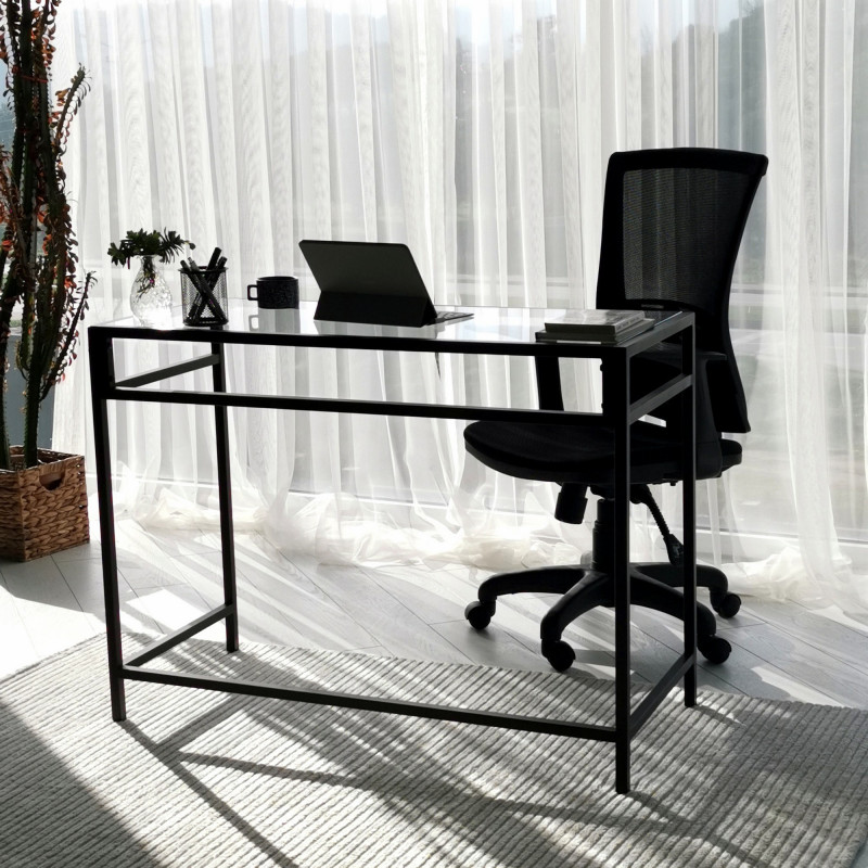 Escritorio de estudio Massası 100x45cm M100 negro Practica Hogar Escritorio de estudio Massası 100x45cm M100 negro Practica Hogar
