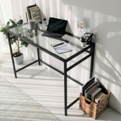 Escritorio de estudio Massası 100x45cm M100 negro Practica Hogar