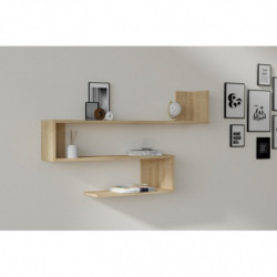 Estante de pared Penne roble zafiro Practica Hogar