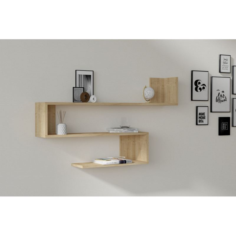 Estante de pared Penne roble zafiro Practica Hogar Estante de pared Penne roble zafiro Practica Hogar