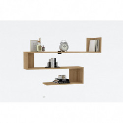 Estante de pared Penne roble zafiro Practica Hogar