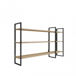 Estante de pared Weiden L2026 roble negro Practica Hogar
